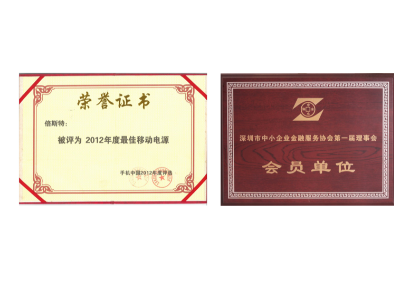 2012年獎狀與榮譽(yù)